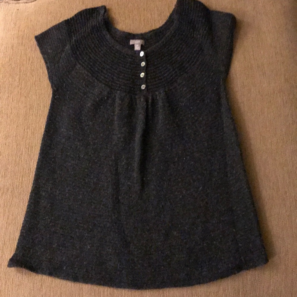 Sweater vest, so cute with colored shirt under
